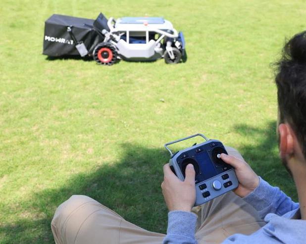 Газонокосилка с дистанционным управлением.</p>
<p>Реально ли? На Kickstarter представлен проект Mowrator S1 с пультом ДУ